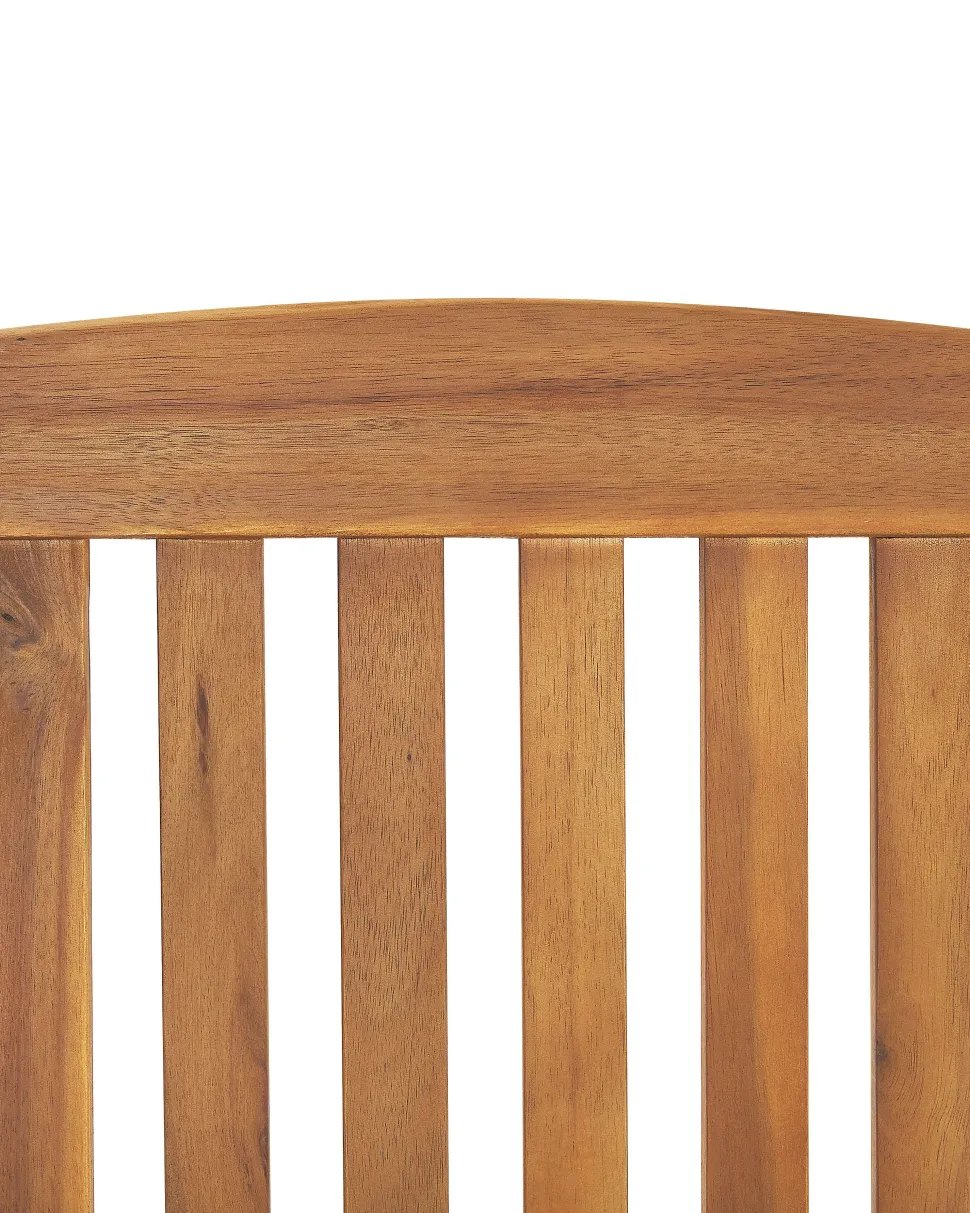 Beliani Puutarhatuoli Akaasiapuinen 2Kpl Setti Vaaleanruskea Java Outlet