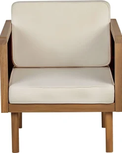 Beliani Puutarhatuoli Akaasiapuu Valkoinen Baratti Discount