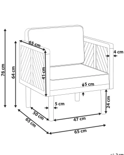 Beliani Puutarhatuoli Akaasiapuu Valkoinen Baratti Discount
