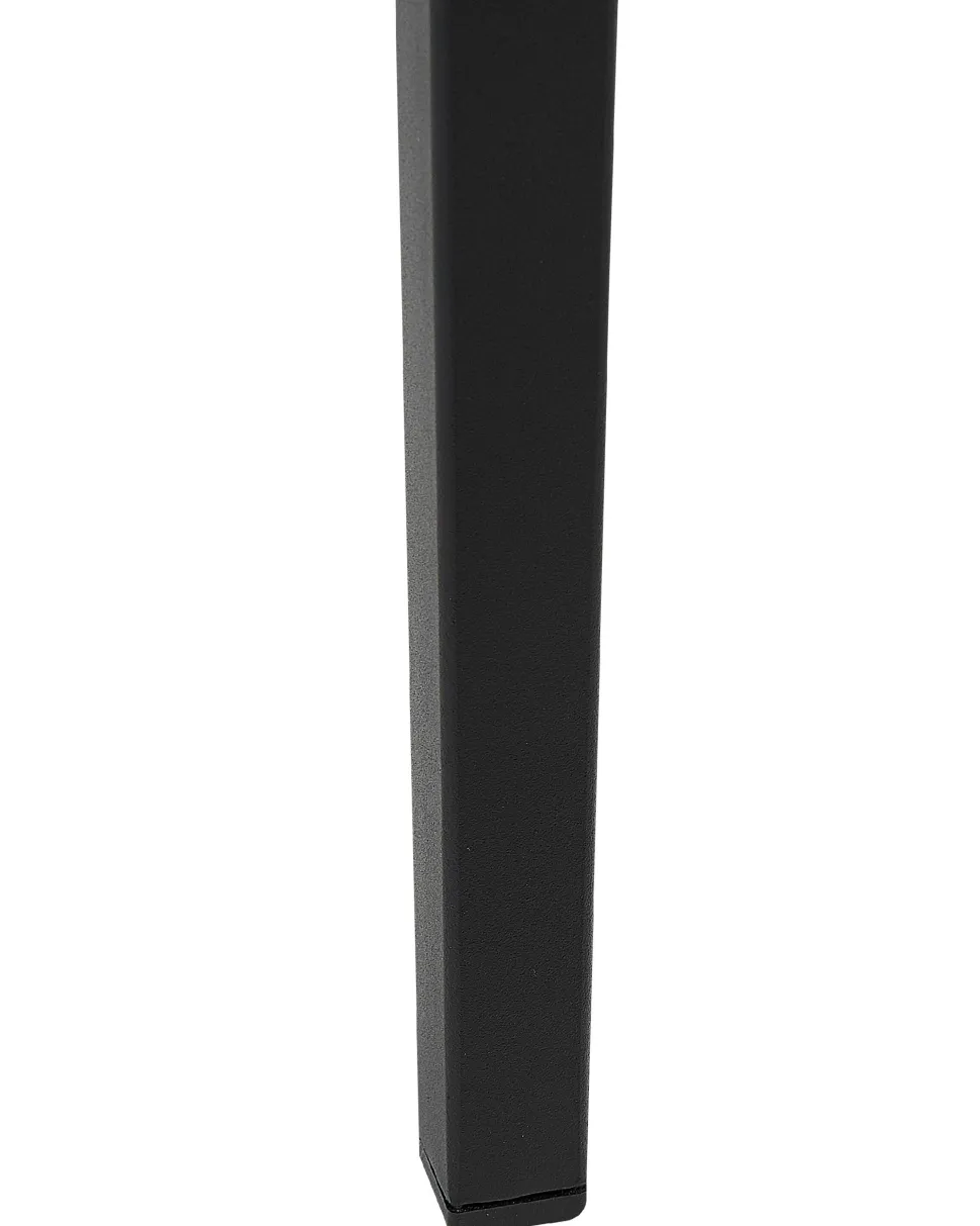 Beliani Puutarhatuoli Alumiini Musta 6 Kpl Taviano Online