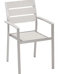 Beliani Puutarhatuoli Alumiini Valkoinen 6 Kpl Vernio Flash Sale