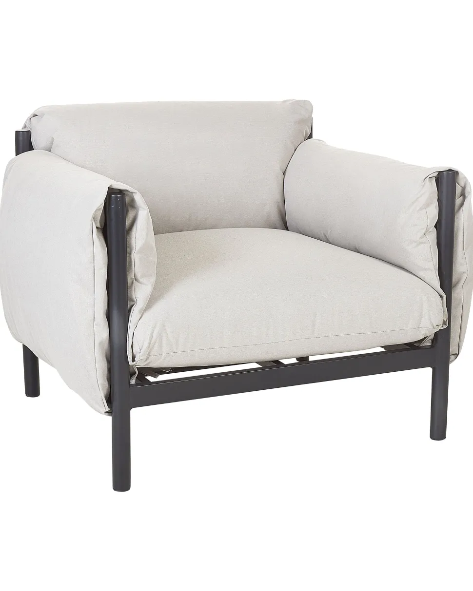 Beliani Puutarhatuoli Alumiini Vaaleanharmaa Hot