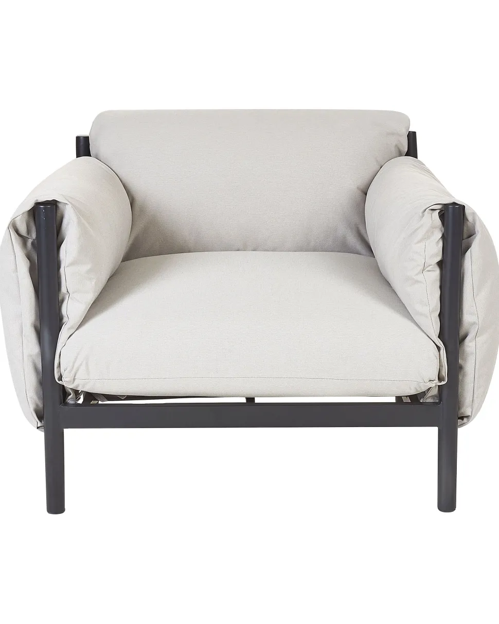 Beliani Puutarhatuoli Alumiini Vaaleanharmaa Hot