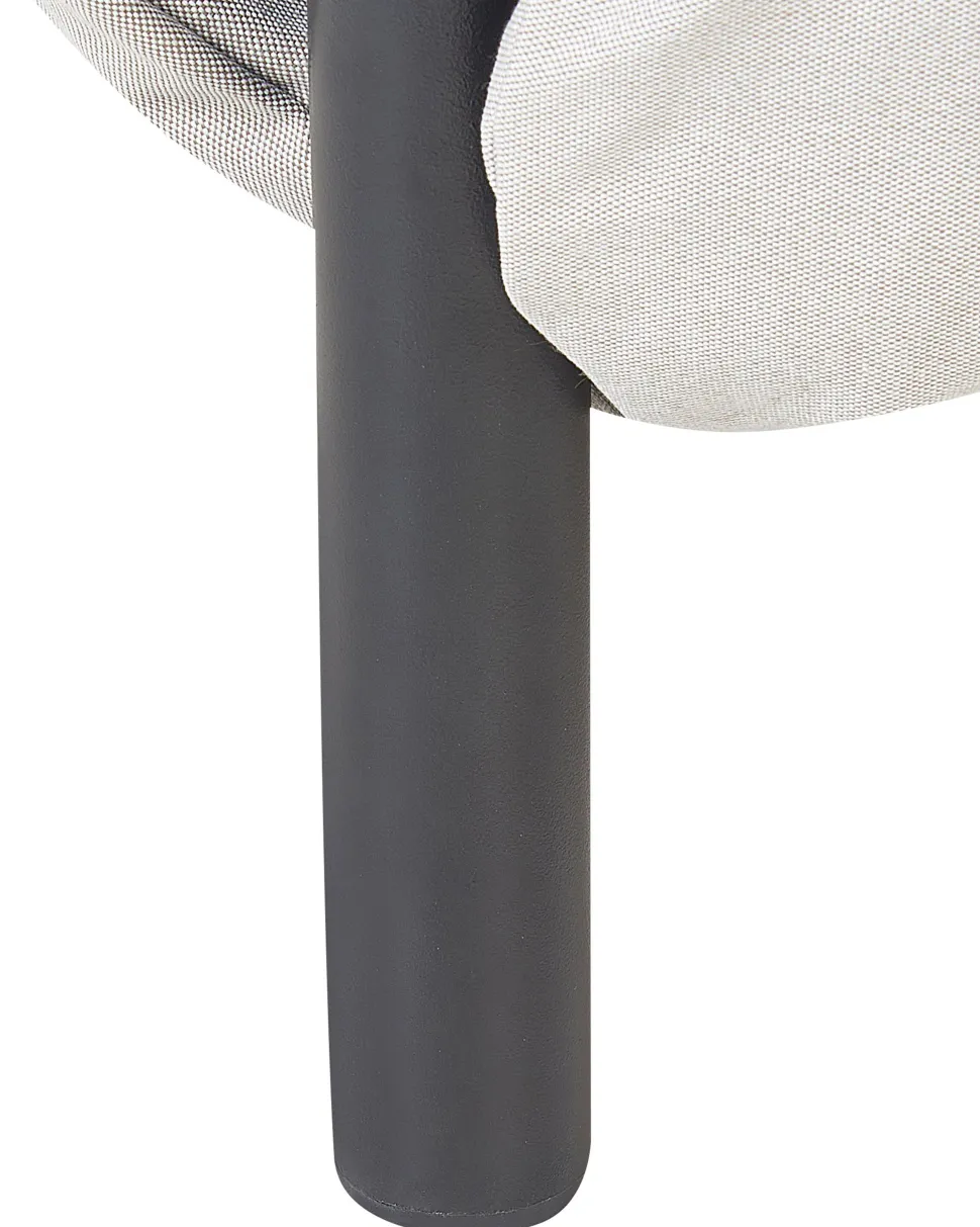 Beliani Puutarhatuoli Alumiini Vaaleanharmaa Hot