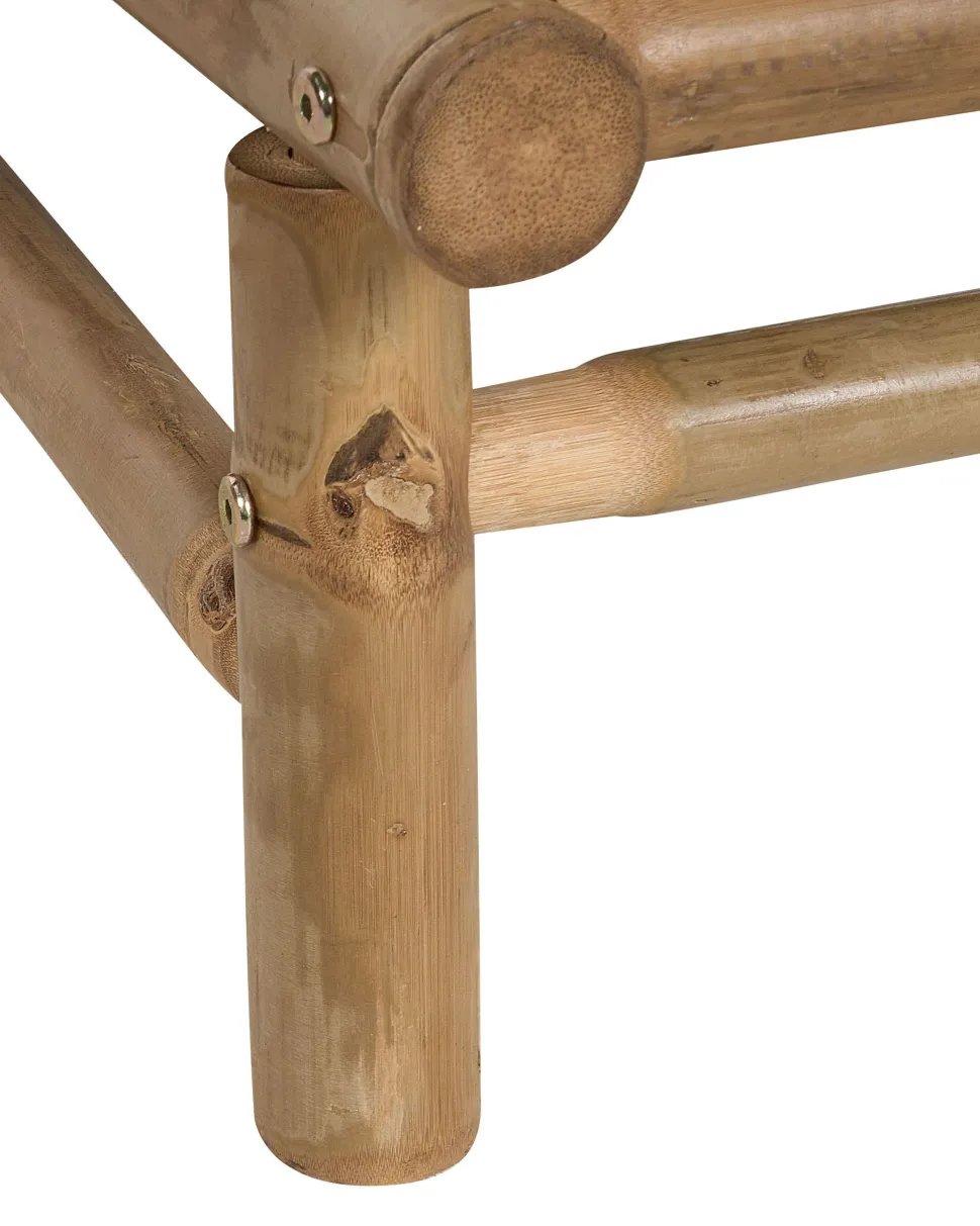 Beliani Puutarhatuoli Bambu Vaalea Puu/Ruskeanharmaa 2 Kpl Todi Sale