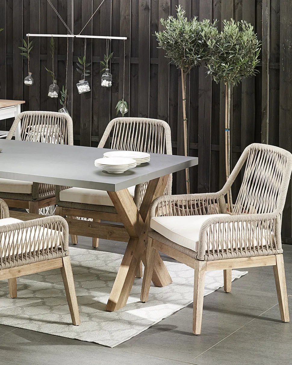 Beliani Puutarhatuoli Beige 2 Kpl Olbia Sale