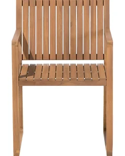 Beliani Puutarhatuoli Harmaalla Pehmusteella Sassari Clearance