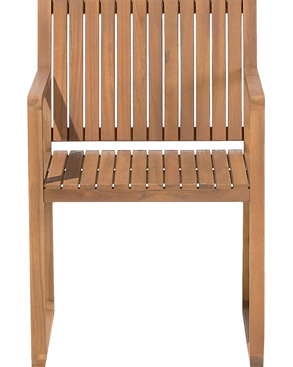 Beliani Puutarhatuoli Harmaalla Pehmusteella Sassari Clearance