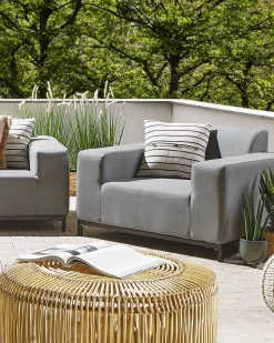 Beliani Puutarhatuoli Harmaa/Musta 2 Kpl Rovigo Cheap