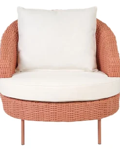 Beliani Puutarhatuoli Ja Rahi Polyrottinki Persikka Arcille Fashion