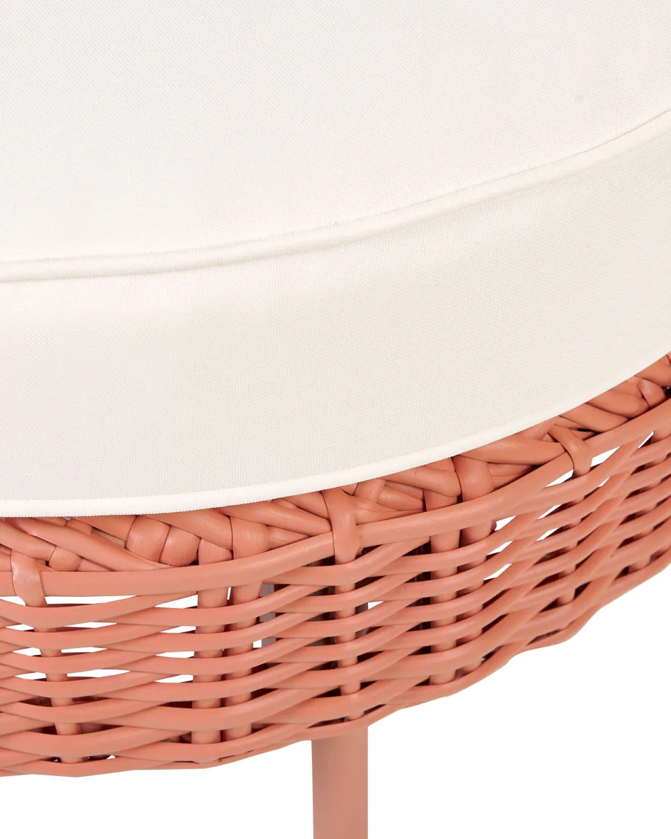 Beliani Puutarhatuoli Ja Rahi Polyrottinki Persikka Arcille Fashion