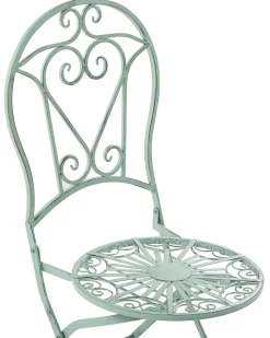 Beliani Puutarhatuoli Metalli Vihrea 2 Kpl Trento Sale