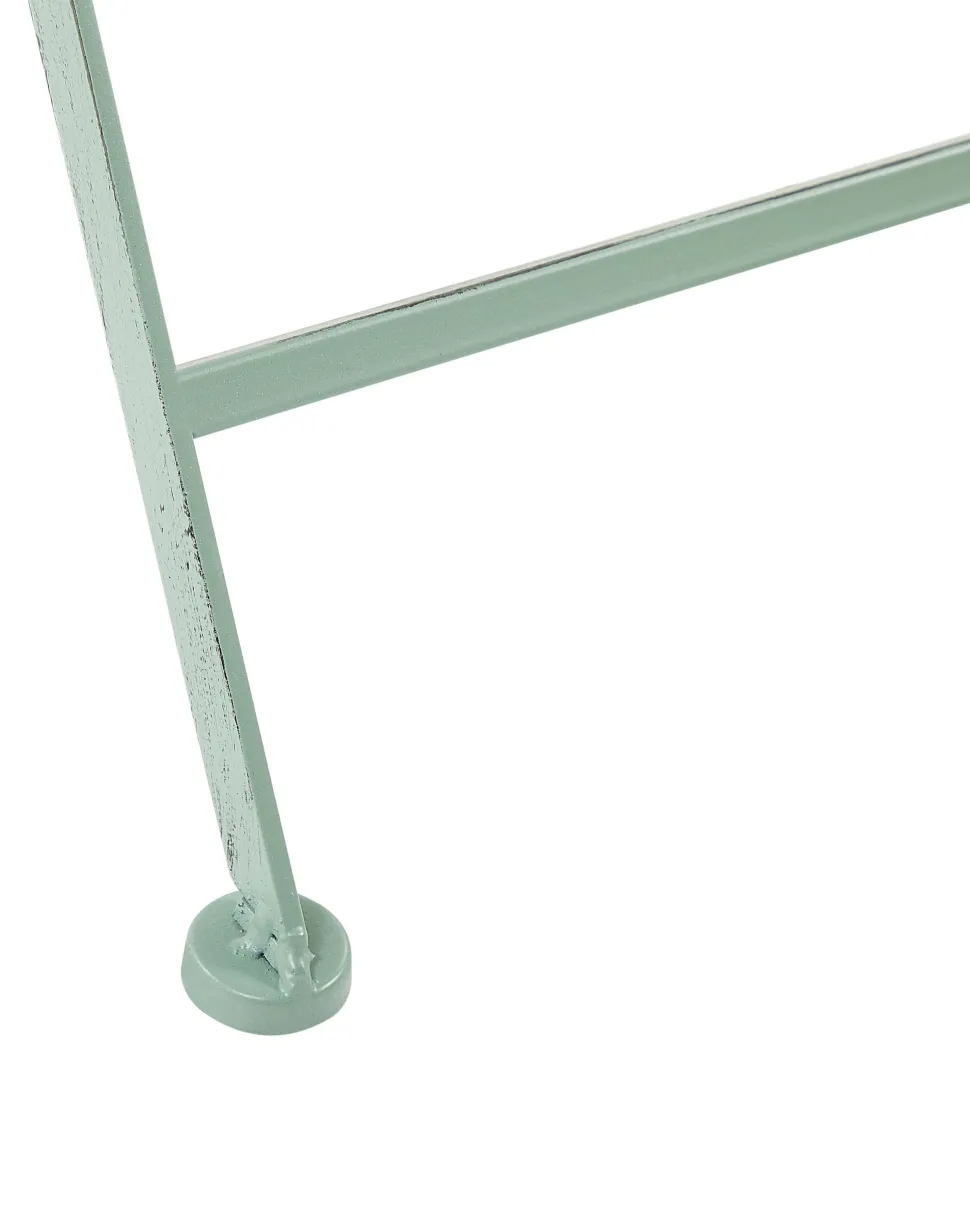 Beliani Puutarhatuoli Metalli Vihrea 2 Kpl Trento Sale