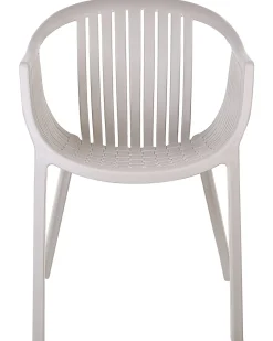 Beliani Puutarhatuoli Muovi Beige 4 Kpl Napoli Store