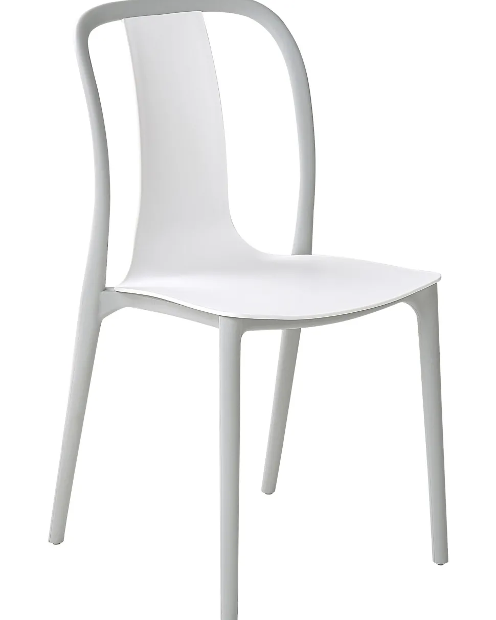 Beliani Puutarhatuoli Muovi Valkoinen/Harmaa 2 Kpl Spezia Online