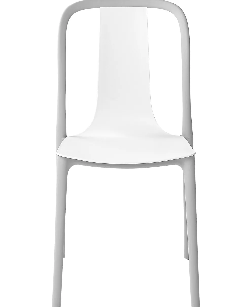 Beliani Puutarhatuoli Muovi Valkoinen/Harmaa 2 Kpl Spezia Online