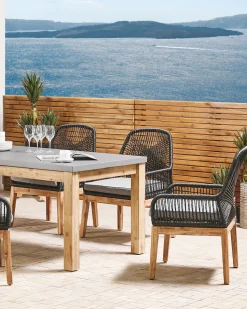 Beliani Puutarhatuoli Musta 2 Kpl Olbia Store