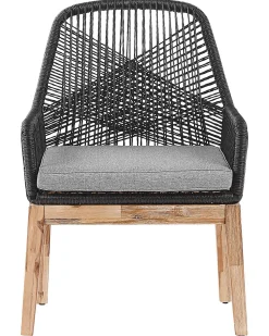 Beliani Puutarhatuoli Musta 2 Kpl Olbia Store