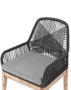 Beliani Puutarhatuoli Musta 2 Kpl Olbia Store