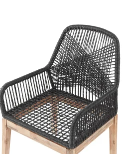 Beliani Puutarhatuoli Musta 2 Kpl Olbia Store