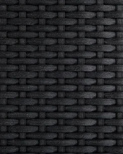 Beliani Puutarhatuoli Polyrottinki Musta 4 Kpl Grosseto Cheap