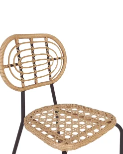 Beliani Puutarhatuoli Polyrottinki Luonnonvari 4 Kpl Pratello Best