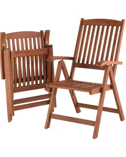 Beliani Puutarhatuoli Punaisella Pehmusteella Toscana Outlet