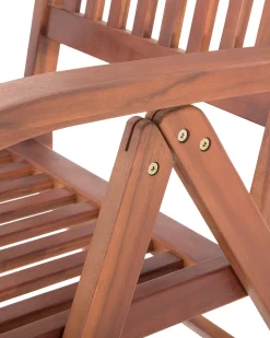 Beliani Puutarhatuoli Punaisella Pehmusteella Toscana Outlet