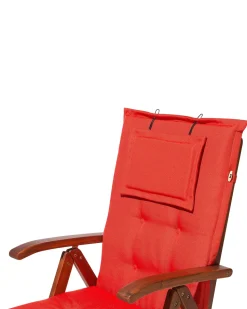 Beliani Puutarhatuoli Punaisella Pehmusteella Toscana Outlet