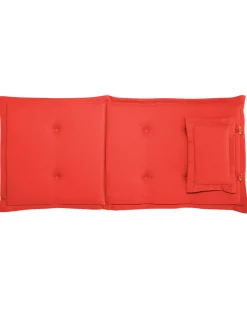 Beliani Puutarhatuoli Punaisella Pehmusteella Toscana Outlet