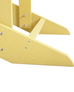 Beliani Puutarhatuoli Rahilla Keltainen Adirondack Clearance