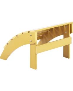 Beliani Puutarhatuoli Rahilla Keltainen Adirondack Clearance