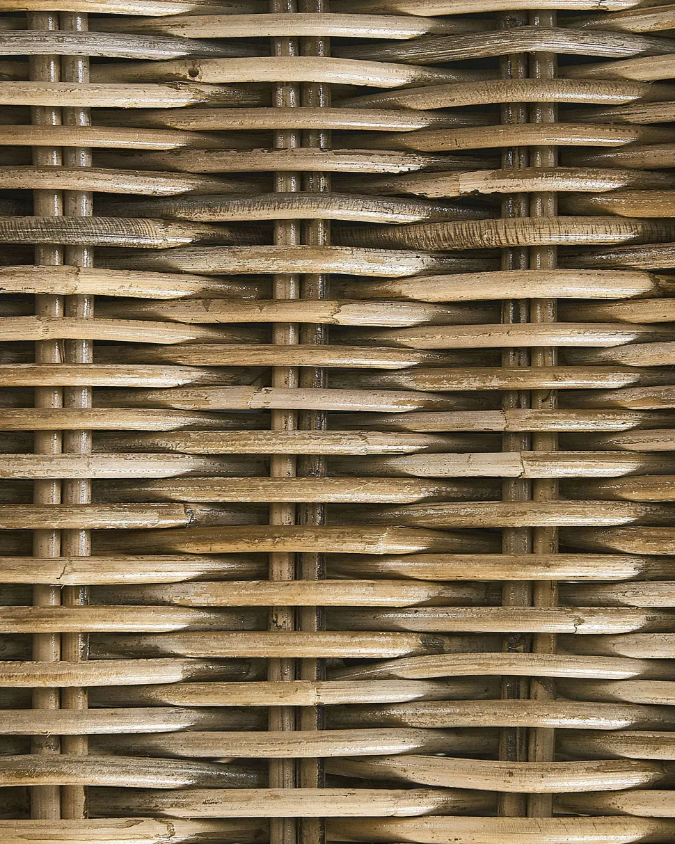 Beliani Puutarhatuoli Rahilla Rottinki Luonnonvari 2 Kpl Ribolla Cheap