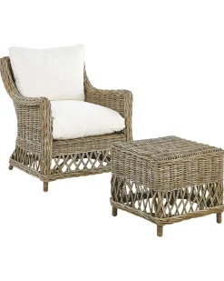 Beliani Puutarhatuoli Rahilla Rottinki Luonnonvari 2 Kpl Ribolla Cheap