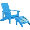 Beliani Puutarhatuoli Rahilla Sininen Adirondack Shop