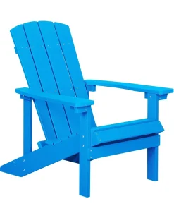 Beliani Puutarhatuoli Rahilla Sininen Adirondack Shop