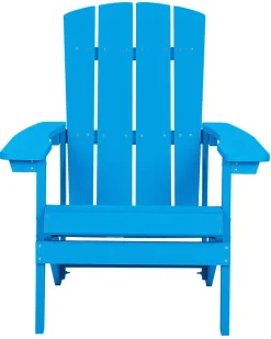 Beliani Puutarhatuoli Rahilla Sininen Adirondack Shop