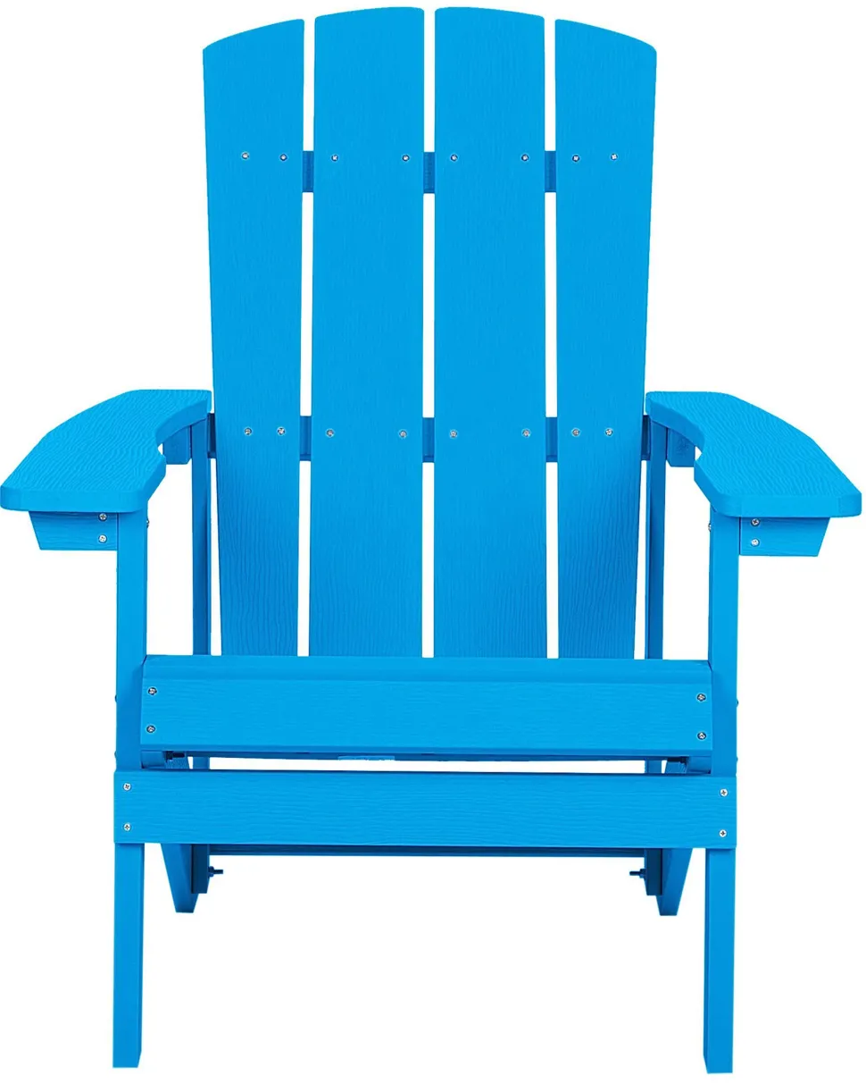 Beliani Puutarhatuoli Rahilla Sininen Adirondack Shop