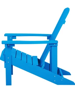 Beliani Puutarhatuoli Rahilla Sininen Adirondack Shop