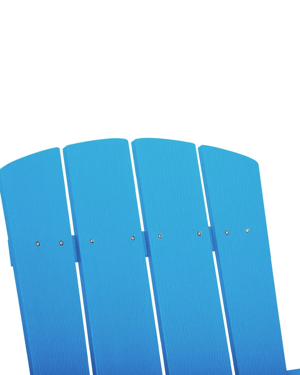 Beliani Puutarhatuoli Rahilla Sininen Adirondack Shop