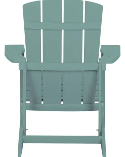 Beliani Puutarhatuoli Rahilla Turkoosi Adirondack Store