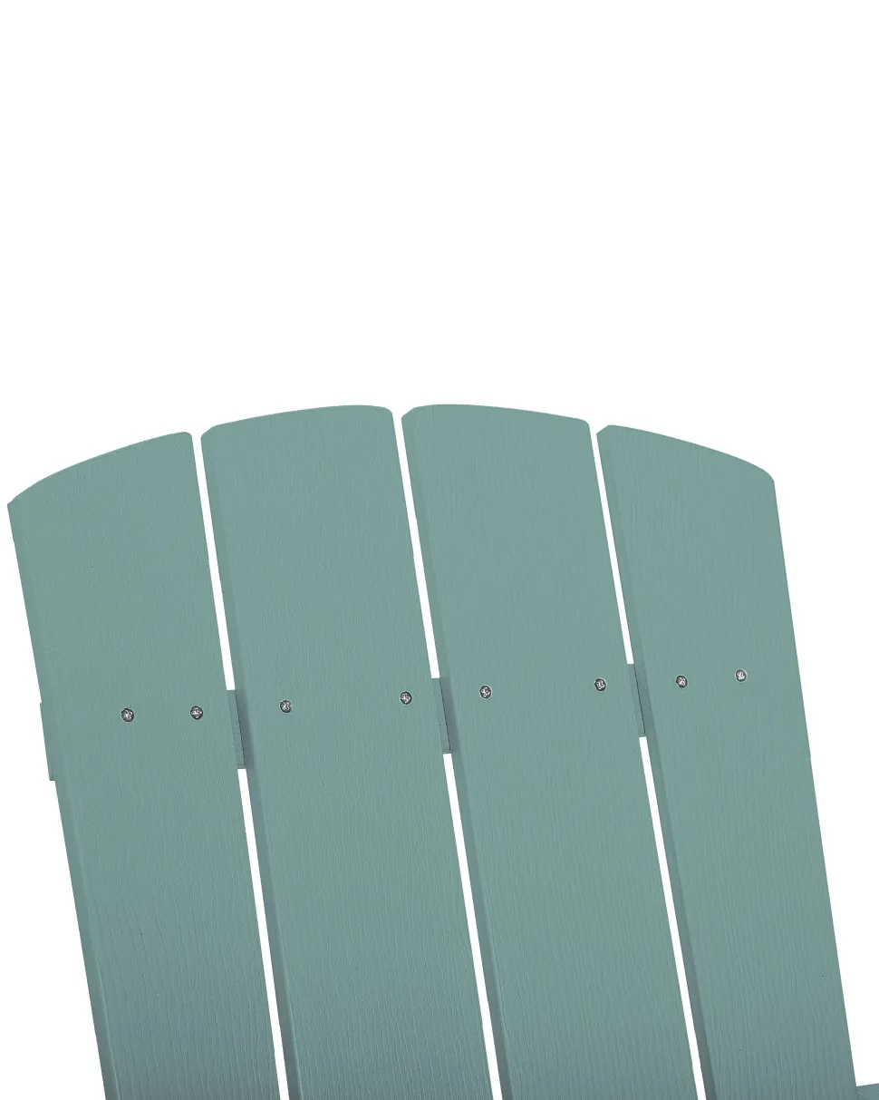 Beliani Puutarhatuoli Rahilla Turkoosi Adirondack Store