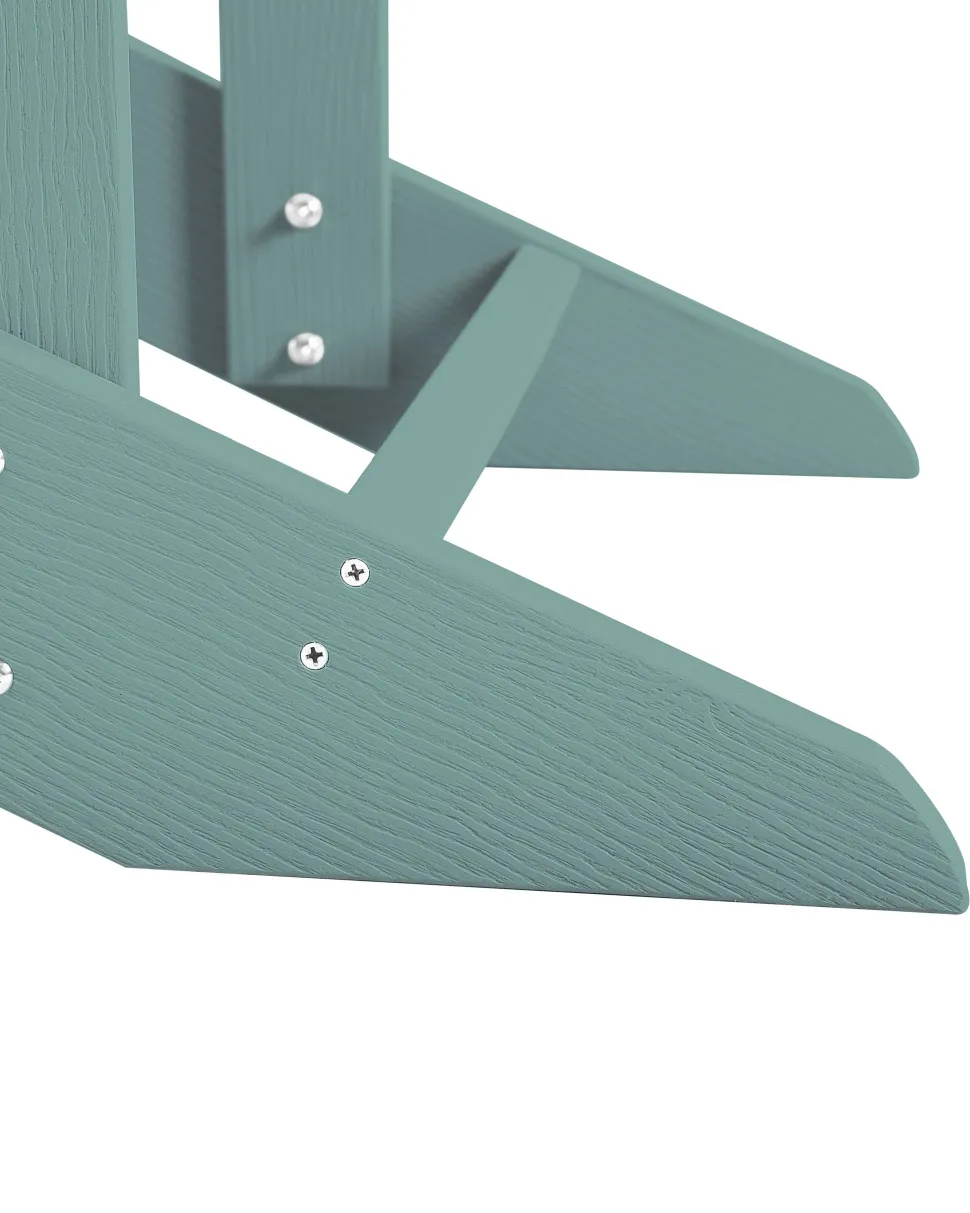 Beliani Puutarhatuoli Rahilla Turkoosi Adirondack Store