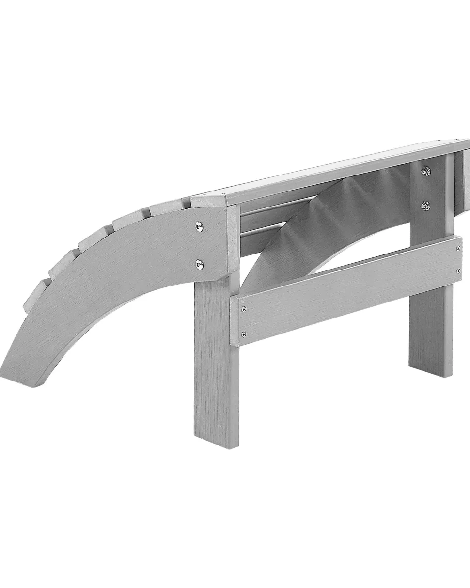 Beliani Puutarhatuoli Rahilla Vaaleanharmaa Adirondack Sale