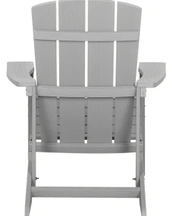 Beliani Puutarhatuoli Rahilla Vaaleanharmaa Adirondack Sale