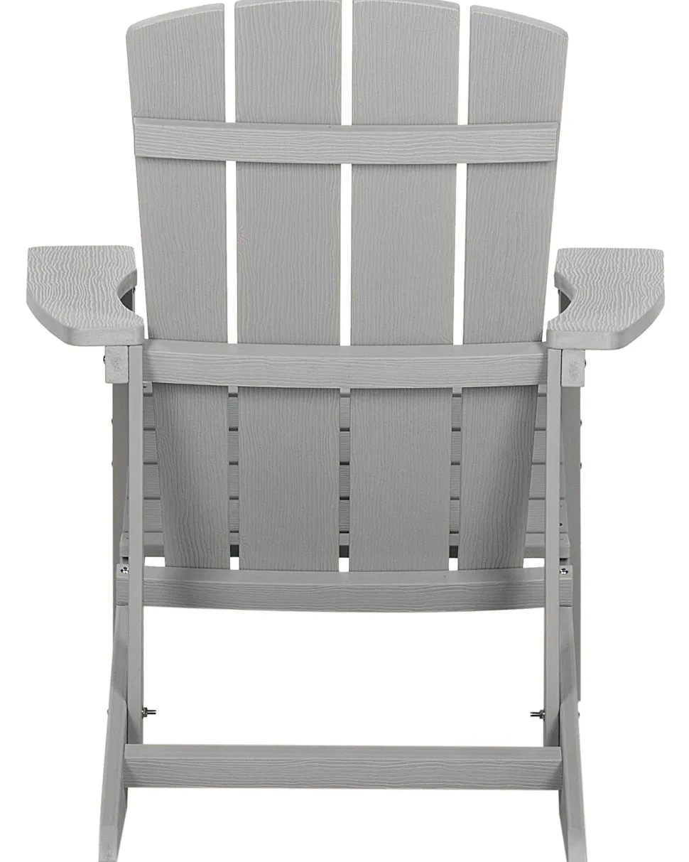 Beliani Puutarhatuoli Rahilla Vaaleanharmaa Adirondack Sale