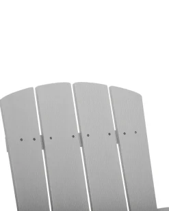 Beliani Puutarhatuoli Rahilla Vaaleanharmaa Adirondack Sale