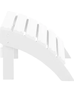 Beliani Puutarhatuoli Rahilla Valkoinen Adirondack Online