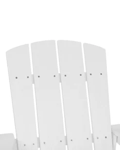 Beliani Puutarhatuoli Rahilla Valkoinen Adirondack Online