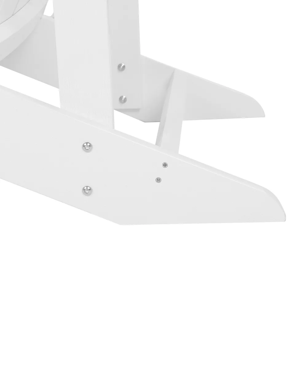 Beliani Puutarhatuoli Rahilla Valkoinen Adirondack Online